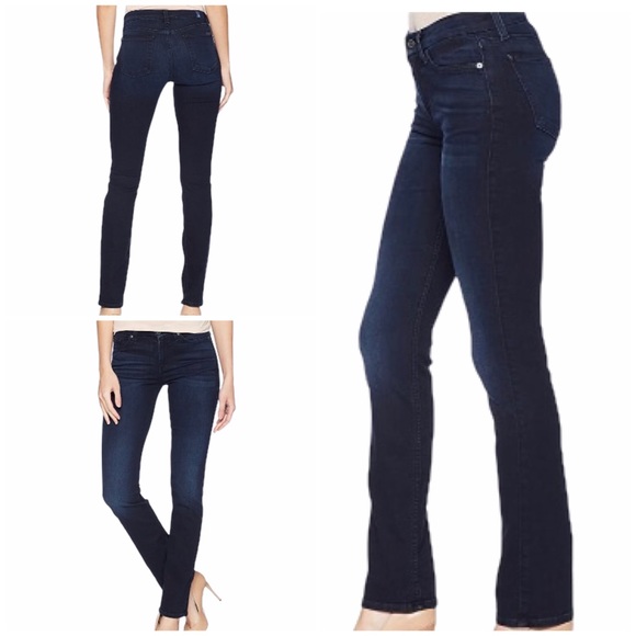 7 For All Mankind Denim - 7 For All Mankind Mid Rise Straight Leg Jeans Tall